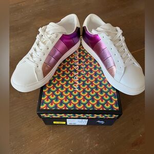 Kurt Geiger Lane Purple Stripe Sneakers